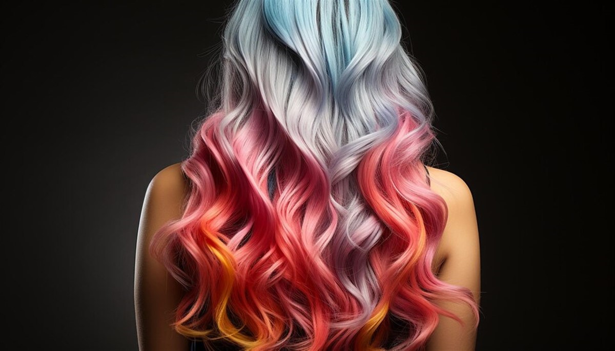 Couleur de cheveux Tie and Dye