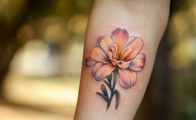 freesia en tatouage